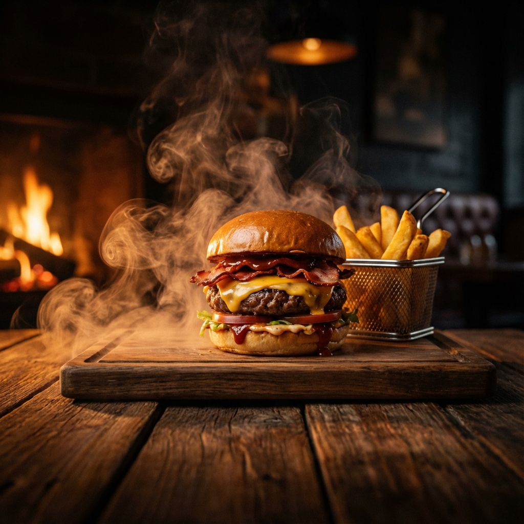 Delicious Burger Background